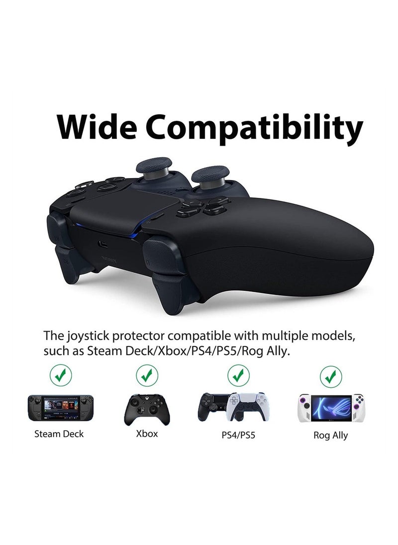 Compatible with Steam Deck Joystick Protectors, 20 Pack Invisible Elastic Clear TPU Anti-Wear Protector Ring for Steam Deck/Xbox / PS4 / PS5 / Rog Ally Joystick Accessories