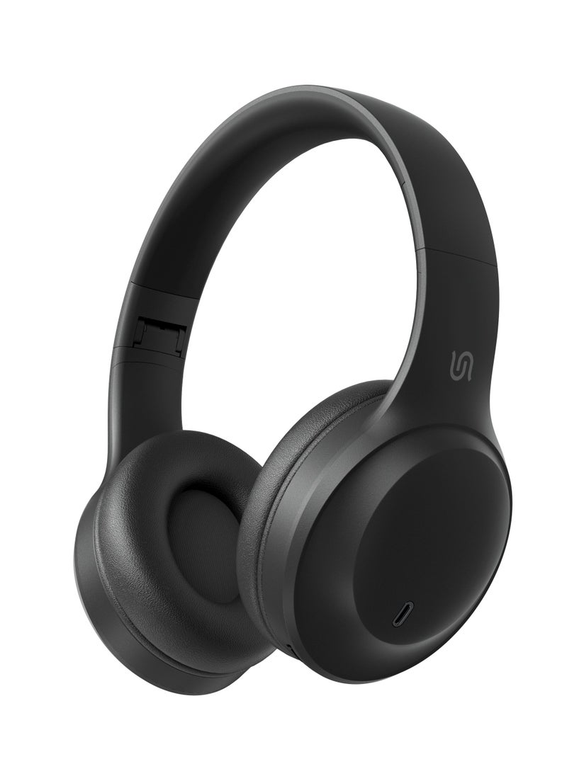 Primo Wireless Headphone with ENC & Low-Latency / Gaming Mode / Powerful Bass / Crisp Treble - Black