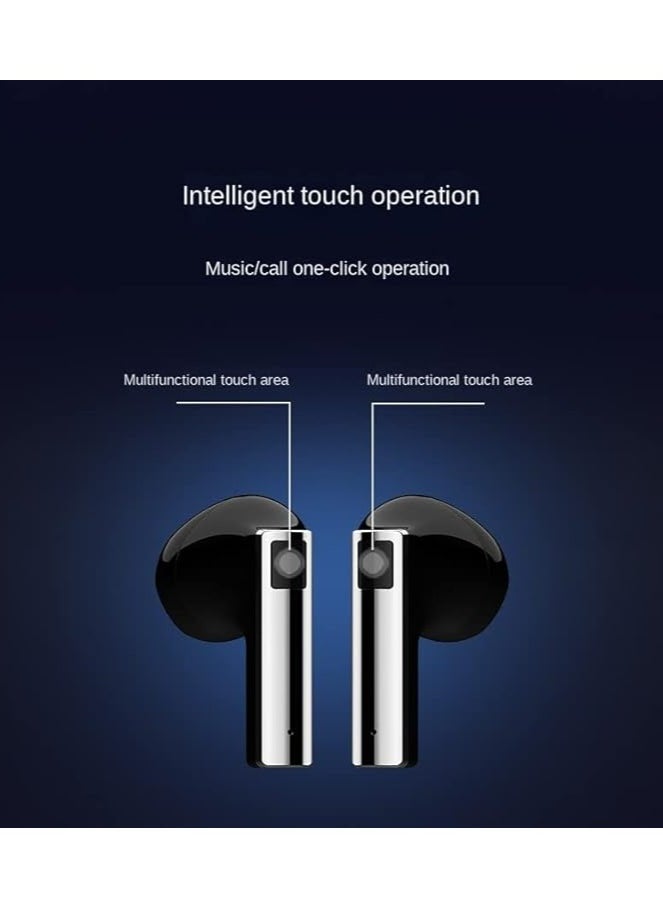Recci Pure Collection Wireless Headphones Responsive Wandering Planet Bluetooth True Wireless Bluetooth Headphones Bluetooth 5.3 Connection Super Resistant Bass and Powerful Highs (Black)
