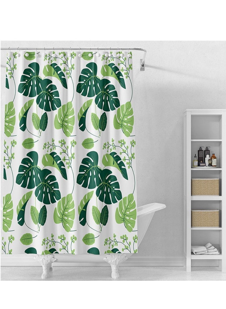 Waterproof Mildewproof PEVA Shower Curtains 180 x 180centimeter