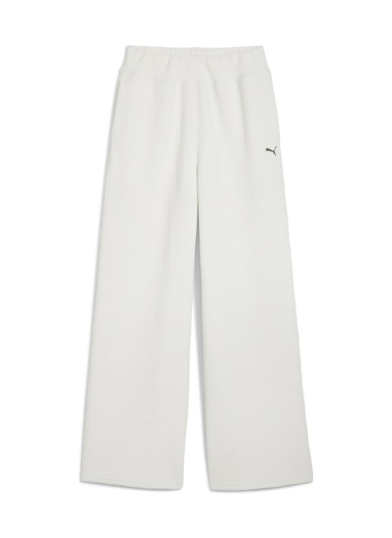 Studio Textured High Waist Sweatpants