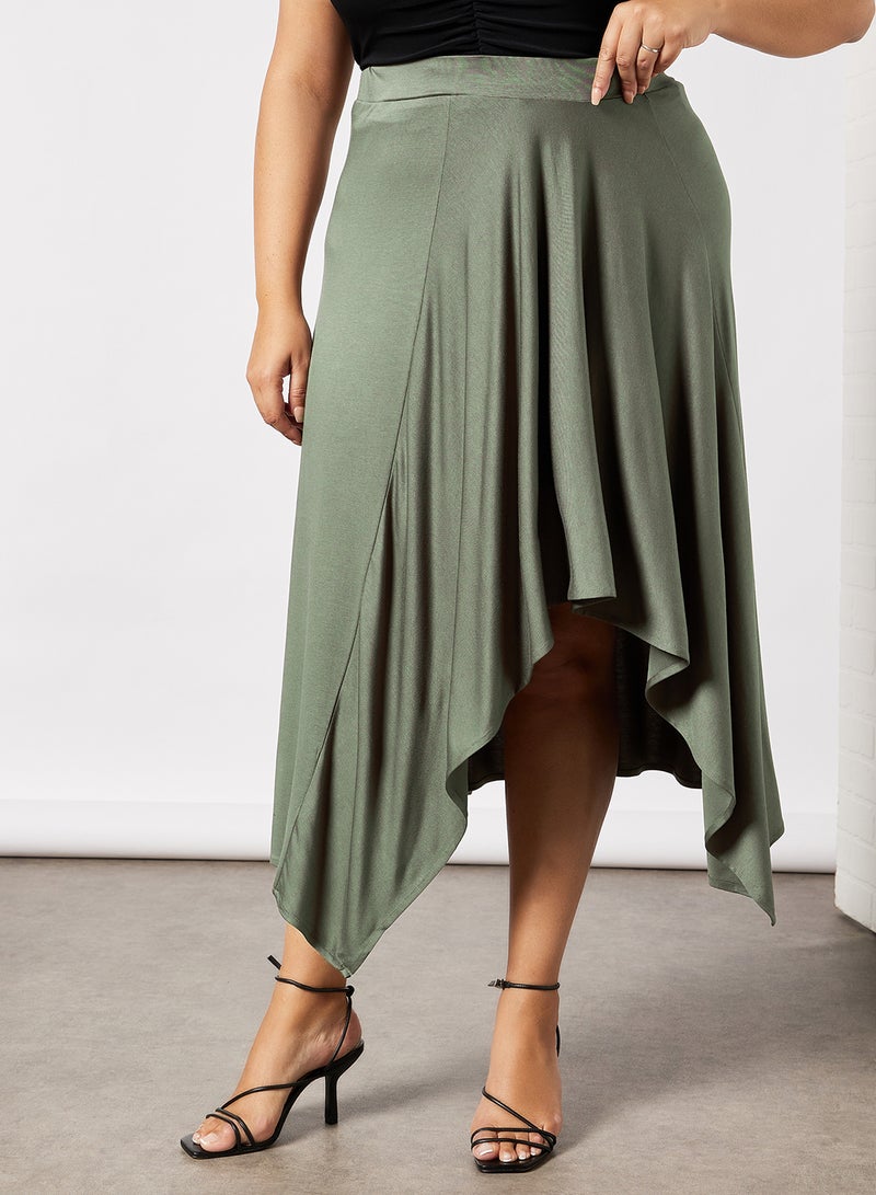 Plus Size Elsa Skirt Khaki