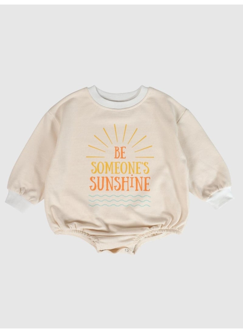 Baby Oversize Sweatshirt Zıbın Beige