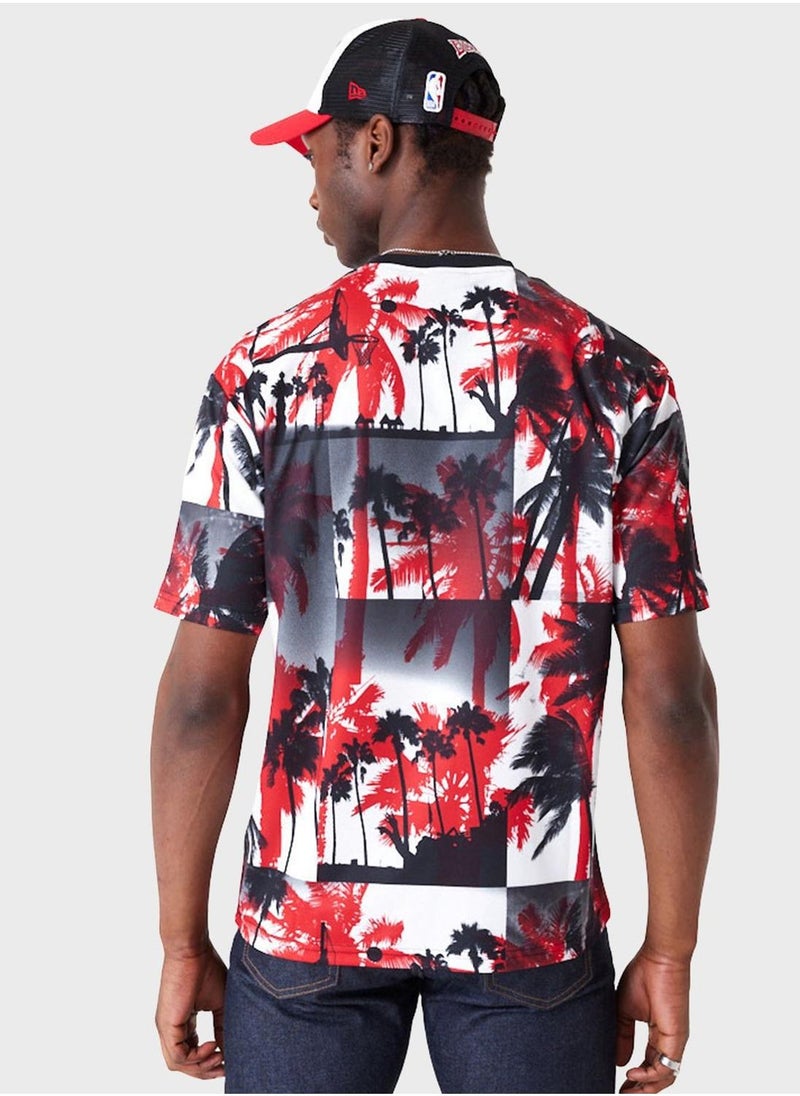 Chicago Bulls Palm Tree T-Shirt