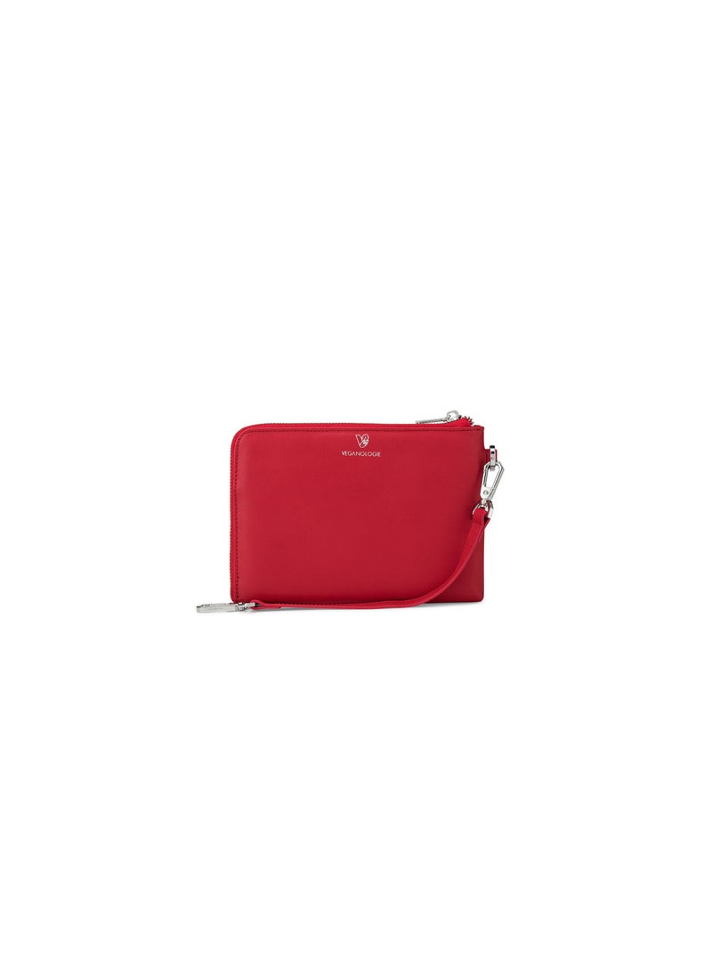 Demi Small Pouch in Red Made From 7 Recycled Plastic Bottles