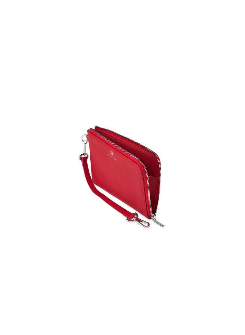 Demi Small Pouch in Red Made From 7 Recycled Plastic Bottles