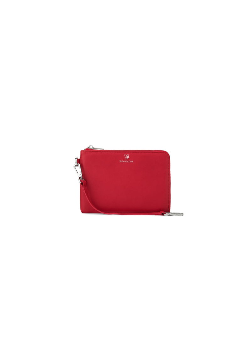 Demi Small Pouch in Red Made From 7 Recycled Plastic Bottles