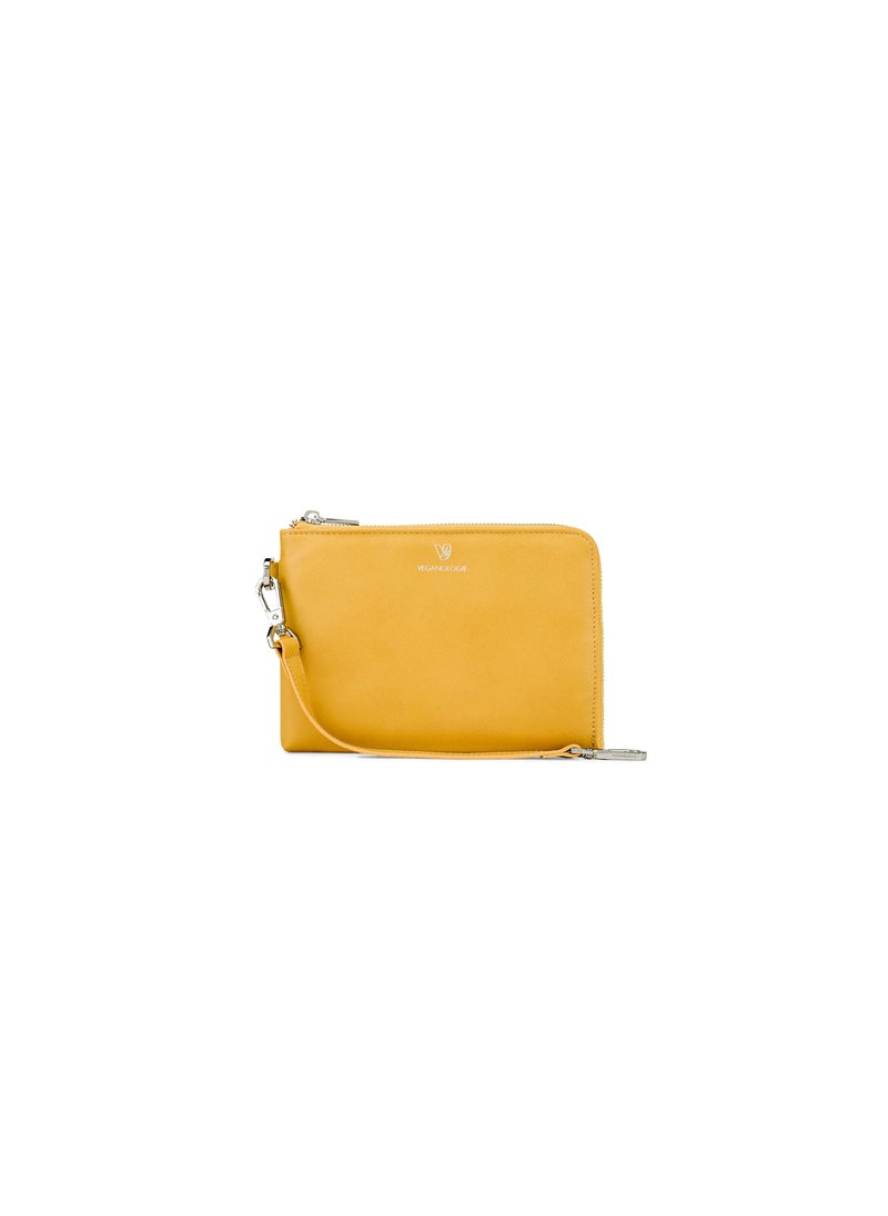 Demi Small Pouch in Yellow Made From 7 Recycled Plastic Bottles