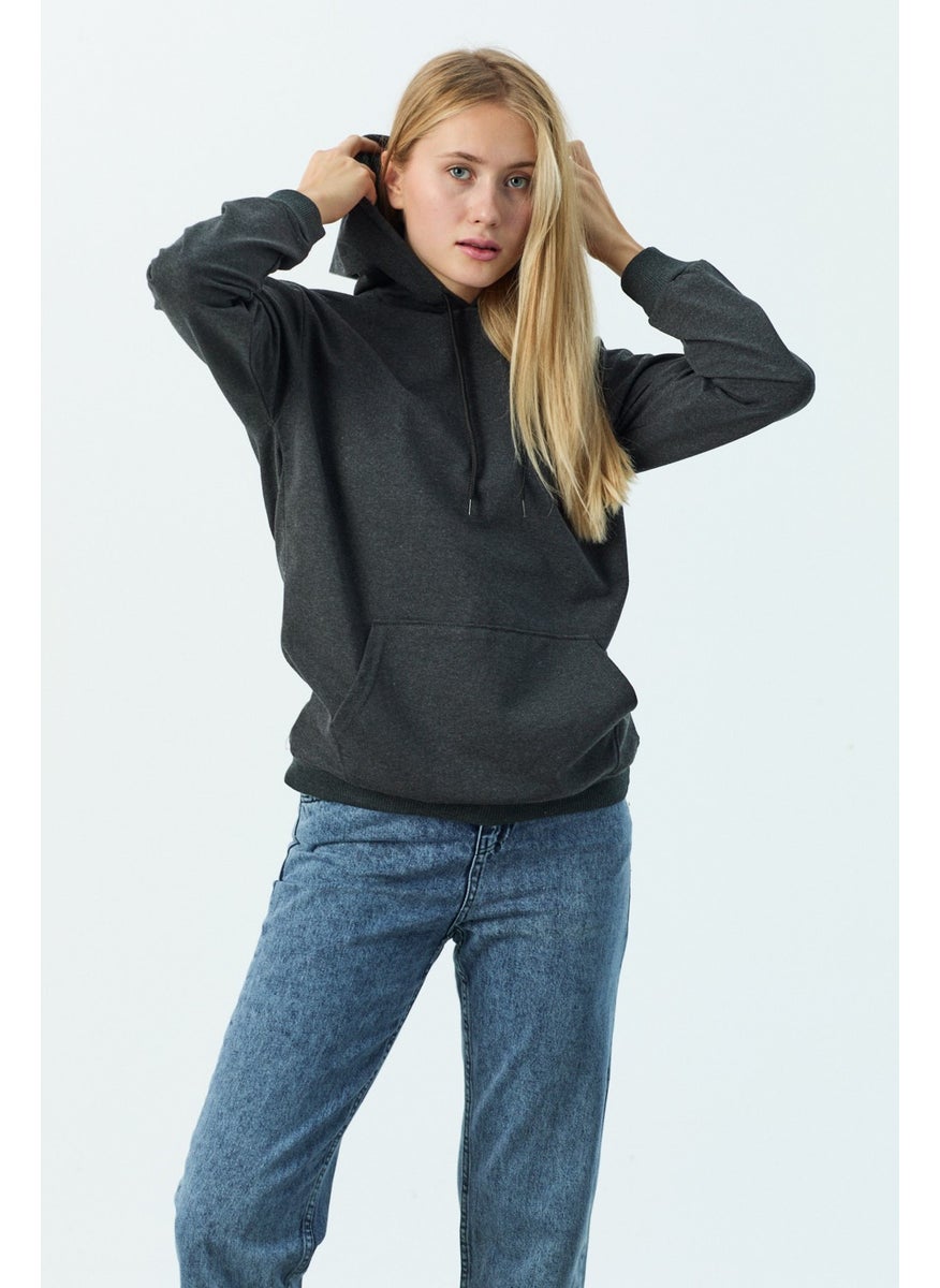 23003-ANTHRACITE Hooded Sweat