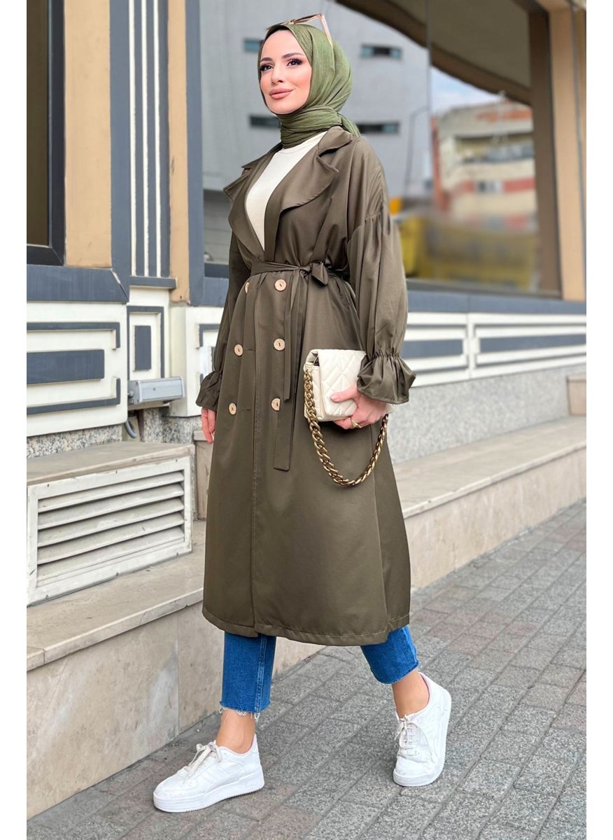 11452-KHAKI Trench