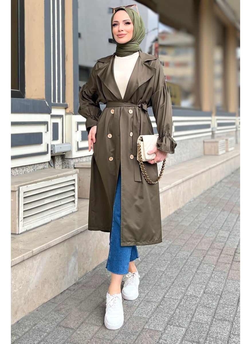 11452-KHAKI Trench