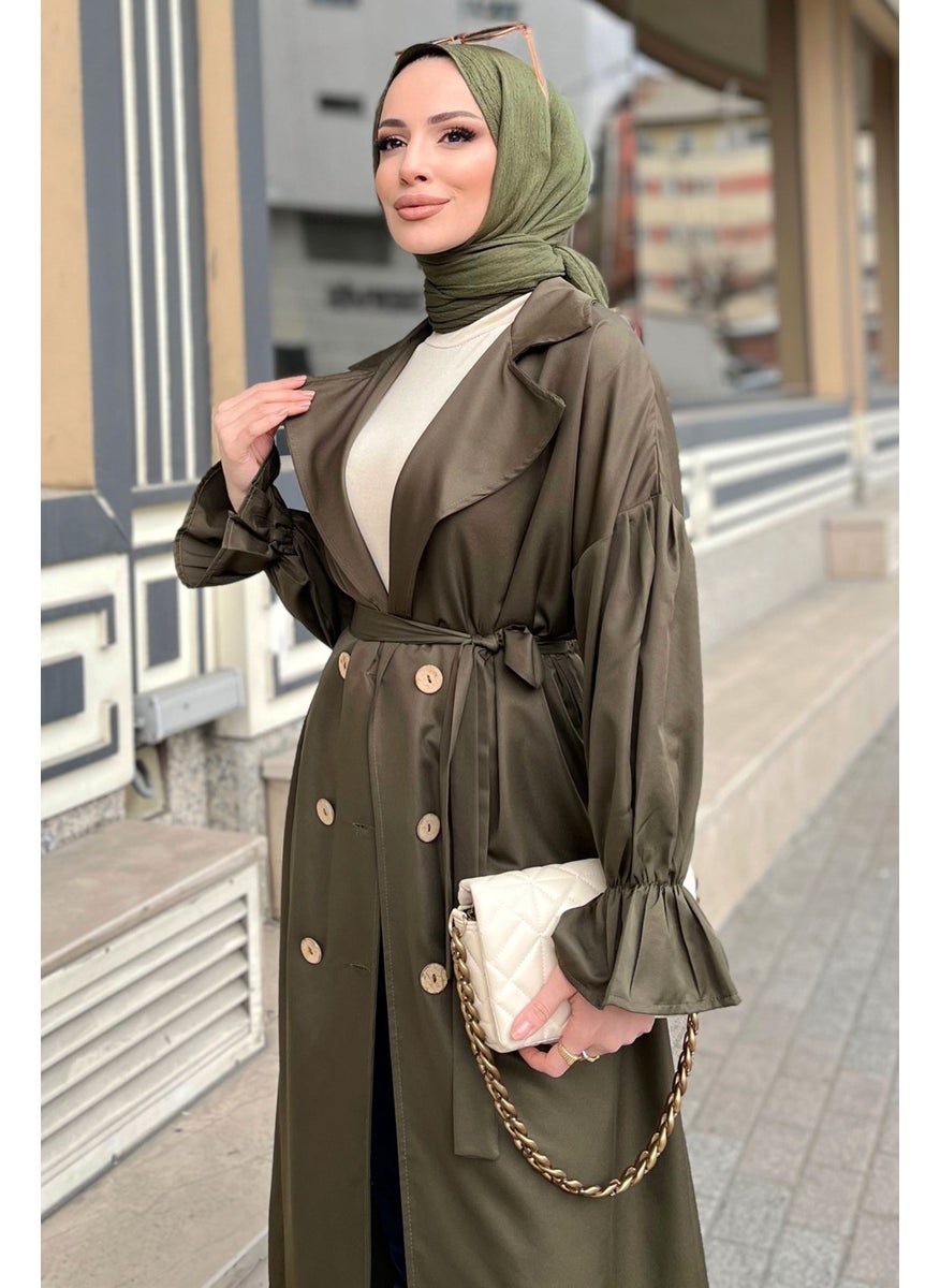 11452-KHAKI Trench