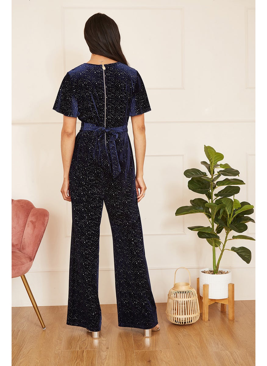 Sparkle Velvet Jumpsuit