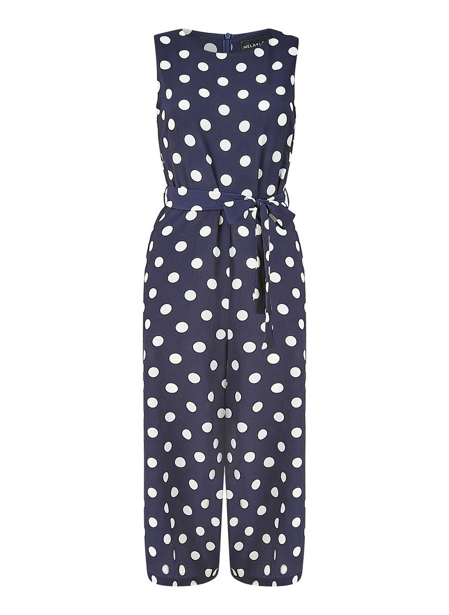 Polka Dot Culotte Jumpsuit