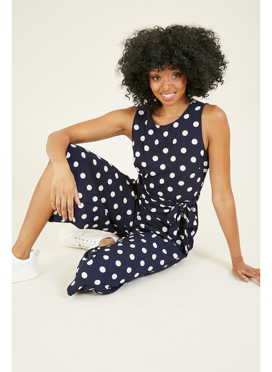 Polka Dot Culotte Jumpsuit