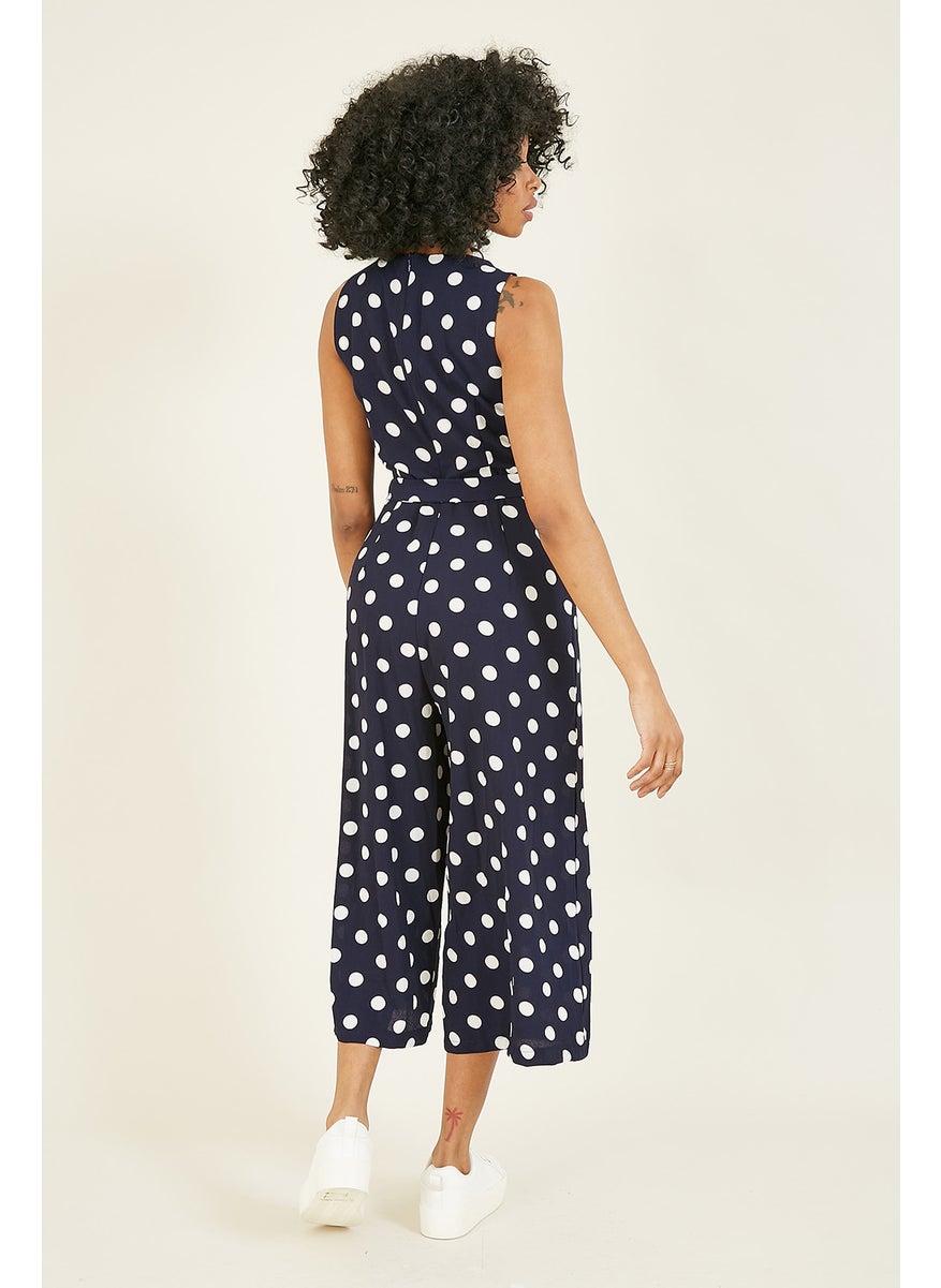 Polka Dot Culotte Jumpsuit