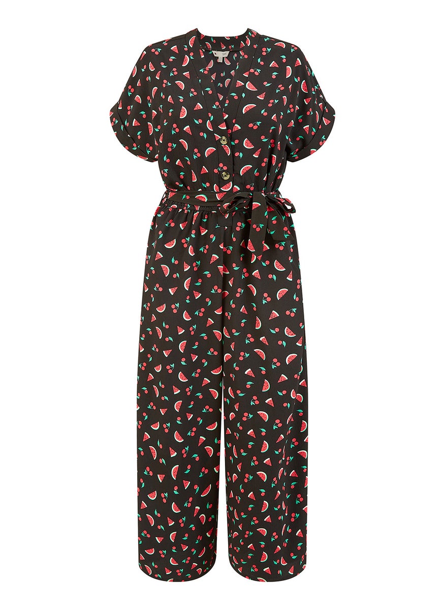 Recycled Watermelon Print Jumpsuit