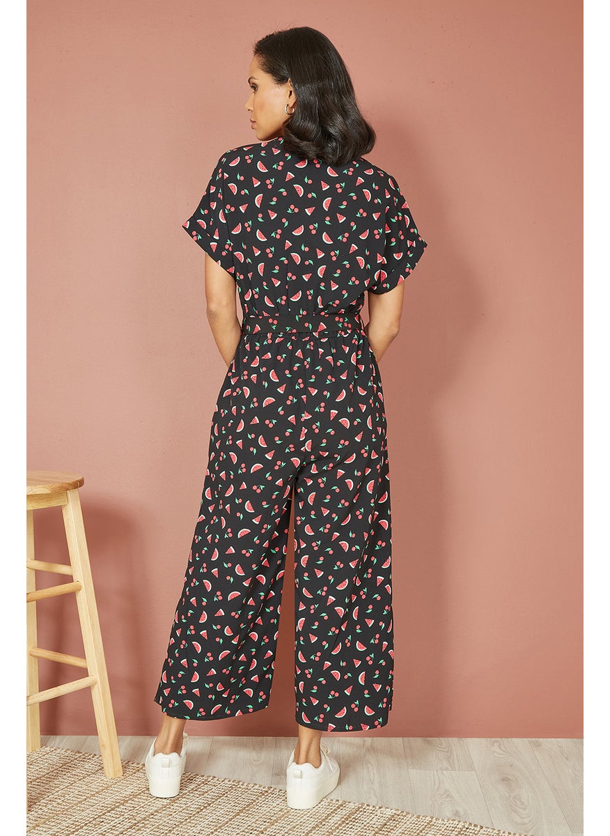 Recycled Watermelon Print Jumpsuit