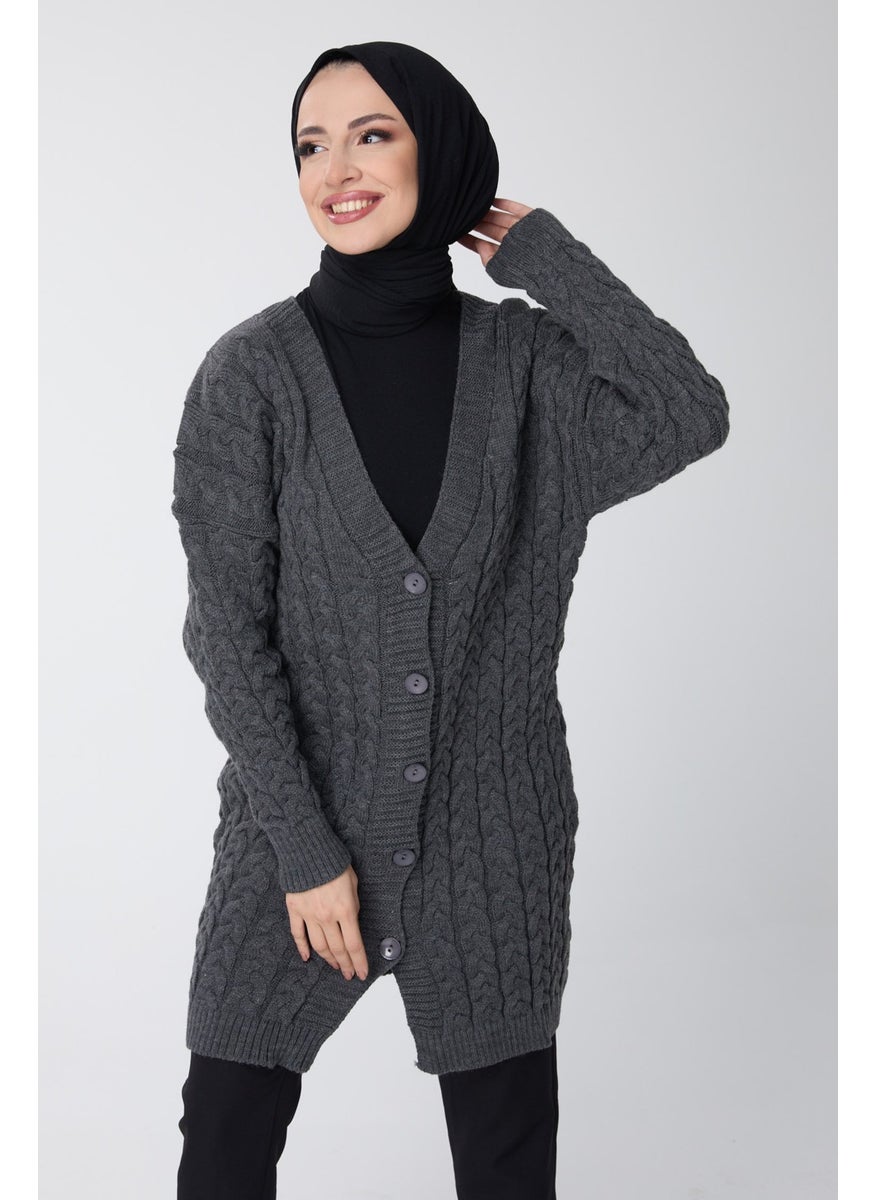 23703-ANTHRACITE Knitwear Cardigan