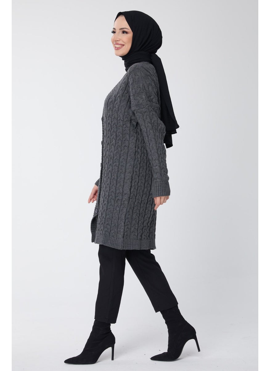 23703-ANTHRACITE Knitwear Cardigan