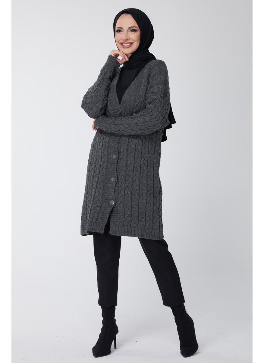 23703-ANTHRACITE Knitwear Cardigan