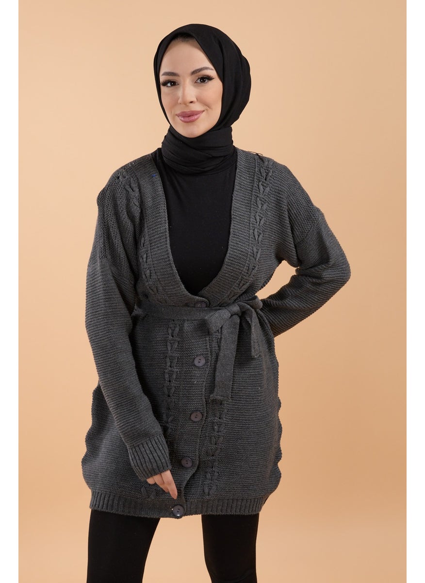 23789-ANTHRACITE Knitwear Cardigan