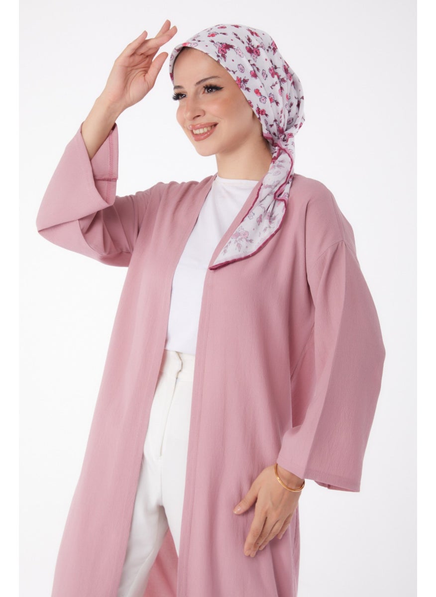 Plain Medium Women's Pink Cardigan - 13236