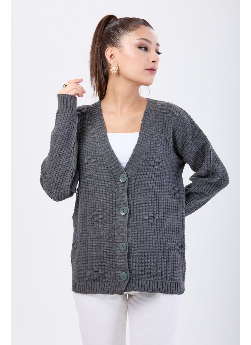 24145-ANTHRACITE Knitwear Cardigan