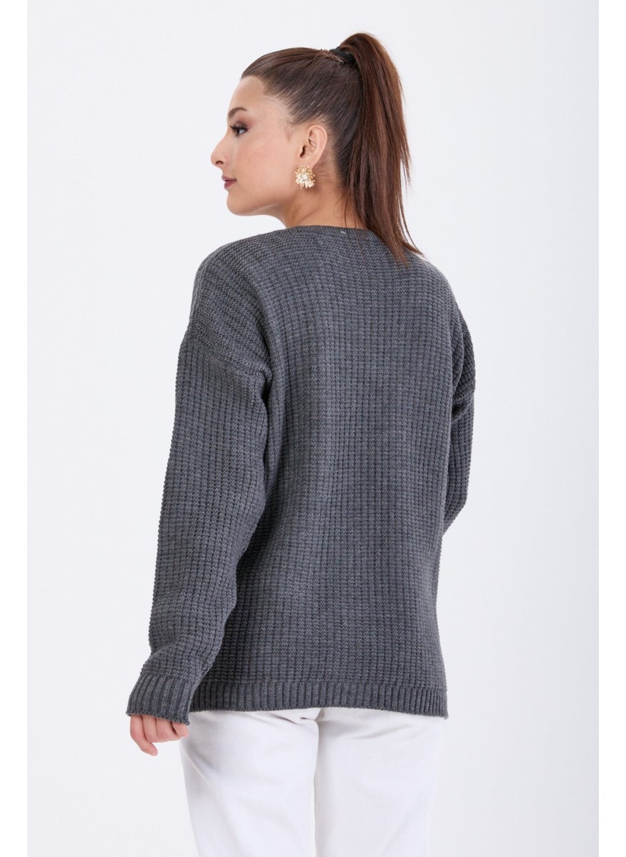 24145-ANTHRACITE Knitwear Cardigan