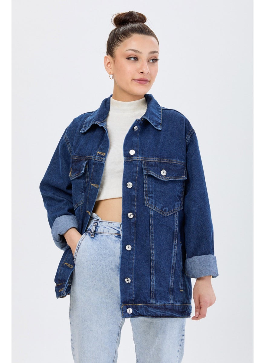 23814 Blue Flota Pocket Denim Jacket