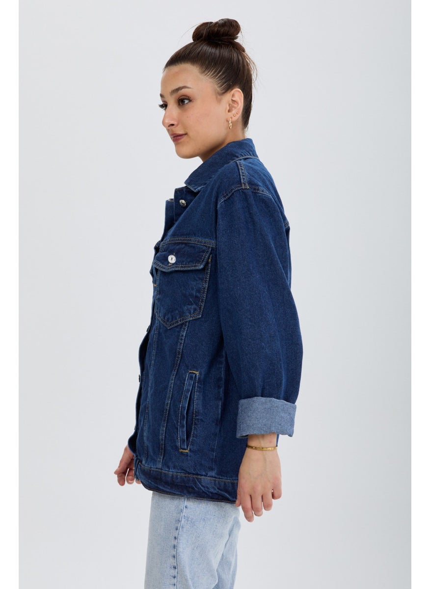 23814 Blue Flota Pocket Denim Jacket