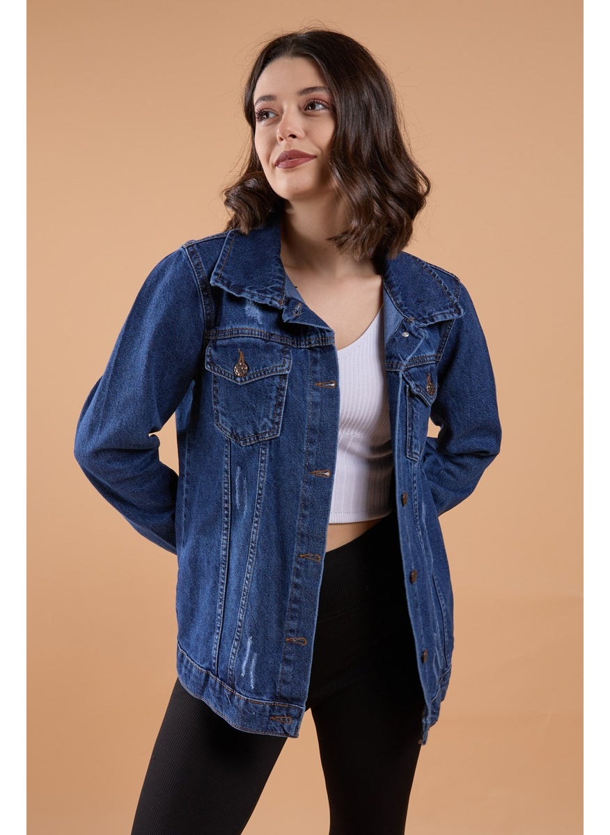 23785-BLUE Denim Jacket