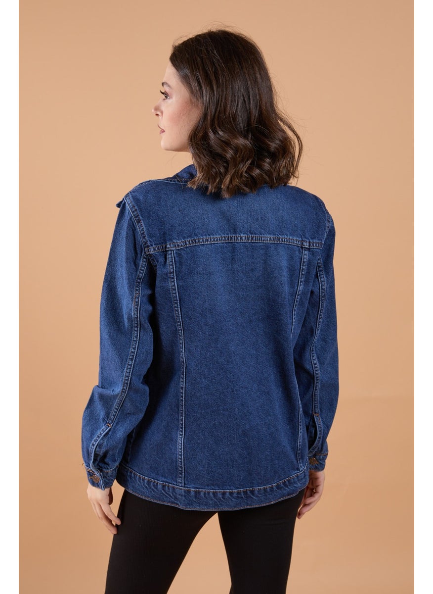 23785-BLUE Denim Jacket