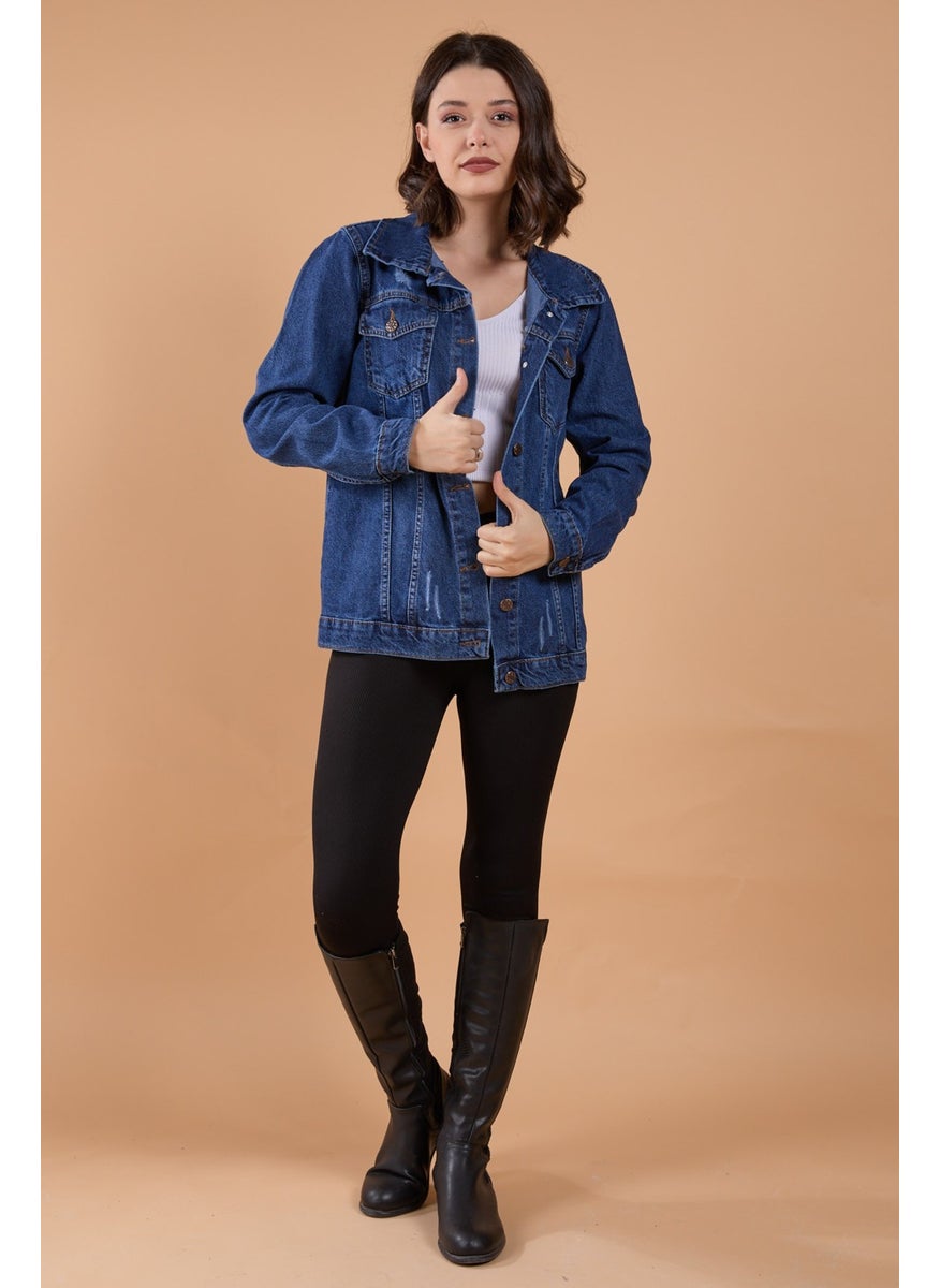 23785-BLUE Denim Jacket