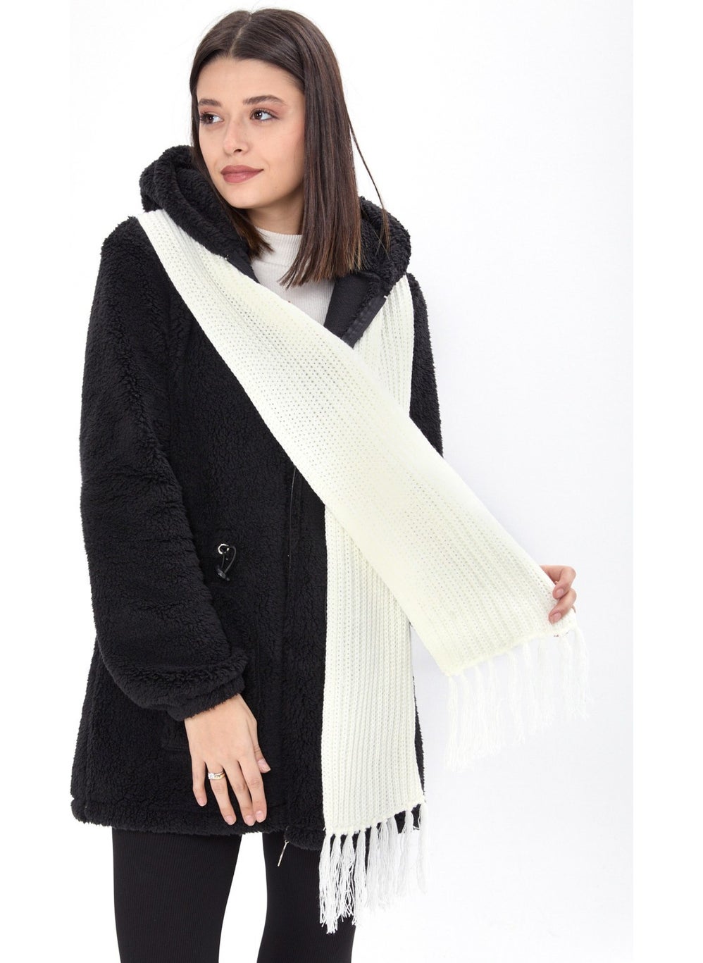 23872-CREAM Scarf