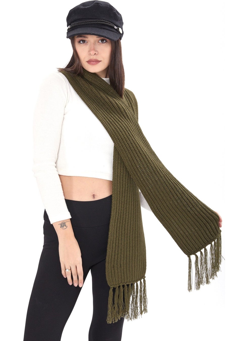 23872-KHAKI Scarf