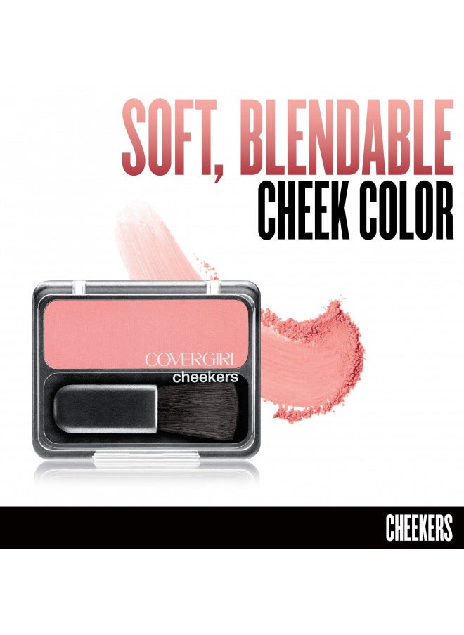 COVERGIRL Cheekers Blendable Powder Blush Pretty Peach, .12 oz (packaging may vary), 1 Count