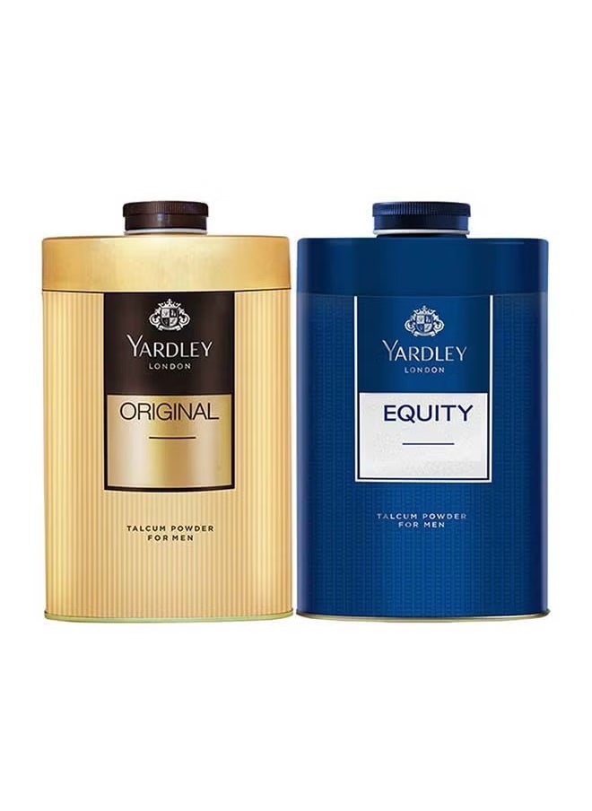 Original Twin Body Spray Gift Set (Original 250gm, Equity 250gm)