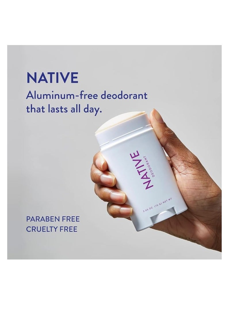 Native Deodorant Contains Naturally Derived Ingredients, 72 Hour Odor Control | Deodorant for Women and Men, Aluminum Free with Baking Soda, Coconut Oil and Shea Butter | Lavender & Rose, 2-Pack