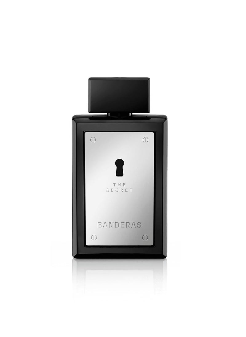 Banderas Perfumes - The Secret - Eau de Toilette for Men - Long Lasting - Elegant and Masculine Fragrance - Fruity and Leather Notes - Ideal for Day Wear