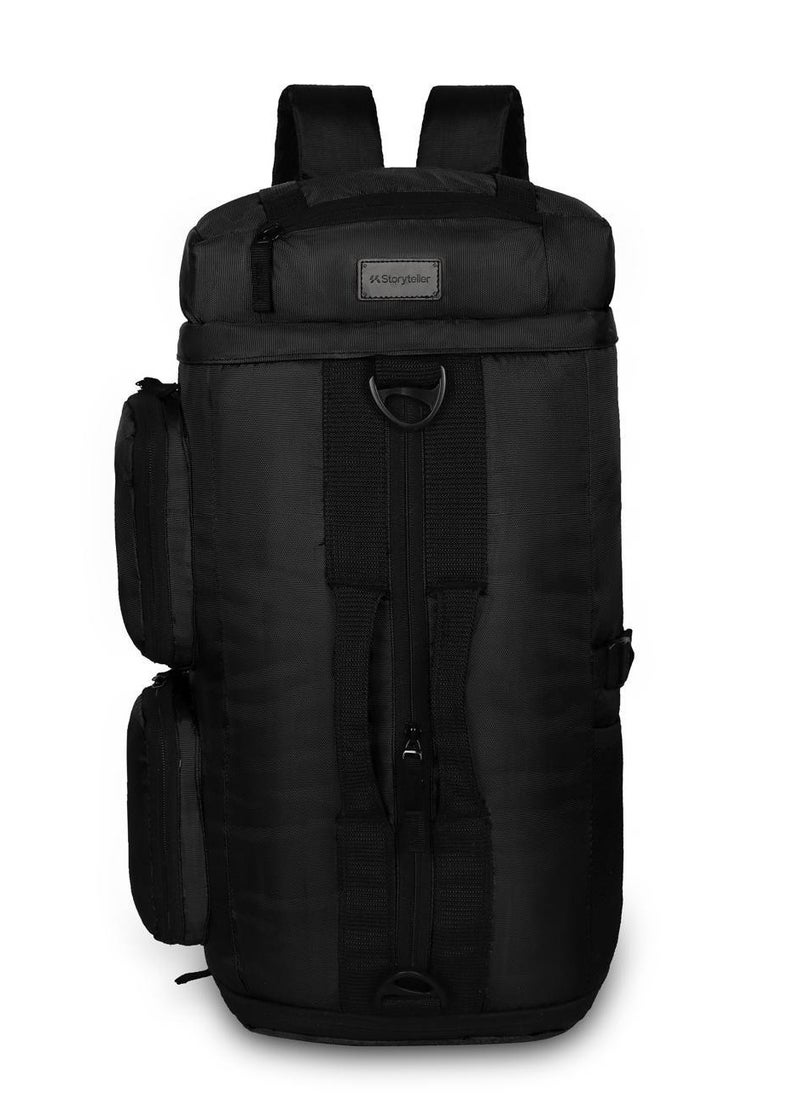 Unitra 45L Multi Compartment Unisex Hiking/Trekking/Camping Backpack With Shoes Compartment for Men and Women Grey / Black