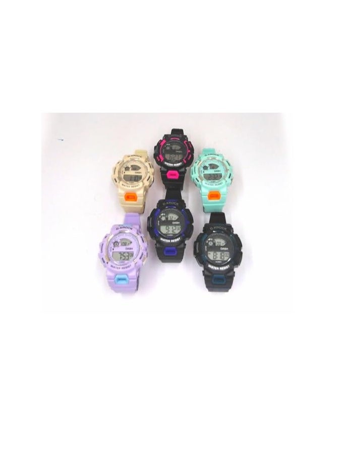 Sports Watches, ADigital ssorted Colors, Set of 10