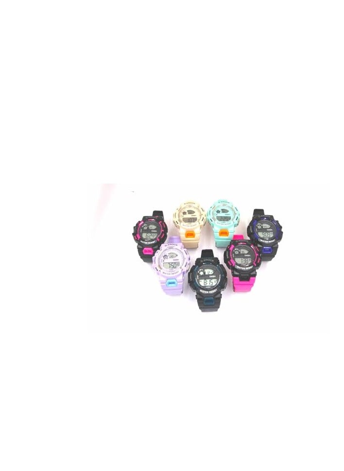 Sports Watches, ADigital ssorted Colors, Set of 10