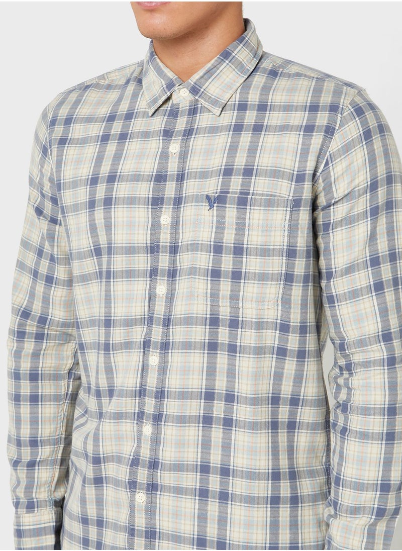 Checked Slim Fit Shirt