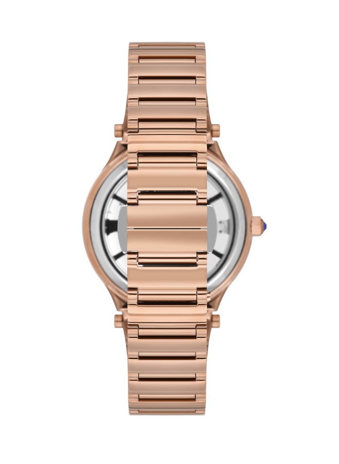 Beverly Hills Polo Club Women's Watch, Analog Display and Metal Strap - BP3630C.430, Rose Gold