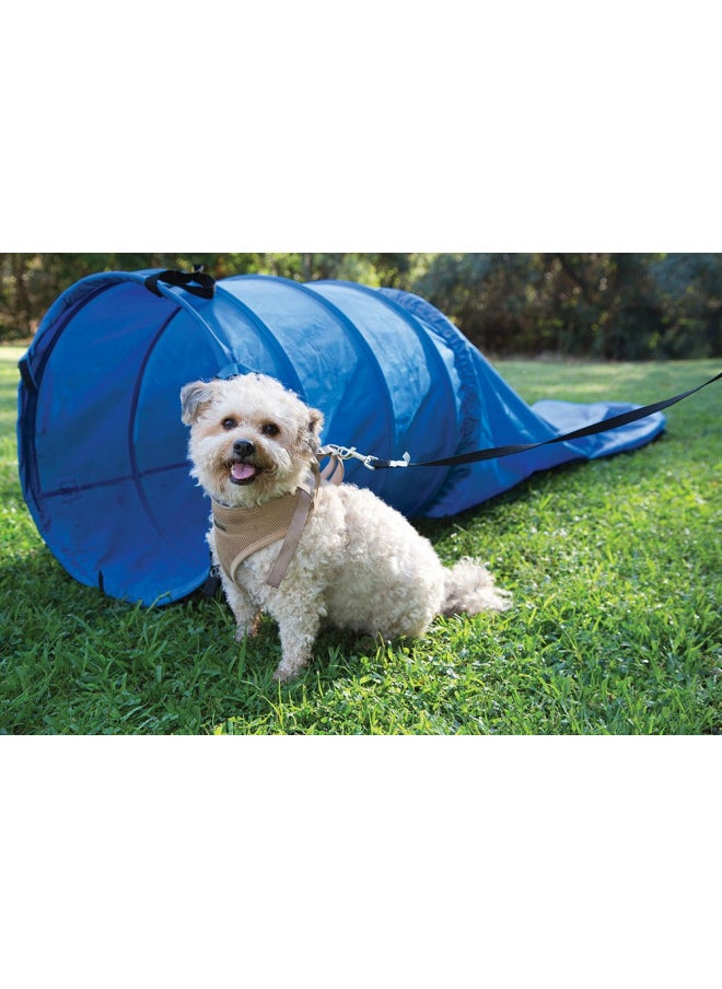 Pacific Play Tents 90001 Dog Agility 3-Foot Tunnel with 8-Foot Chute, Blue