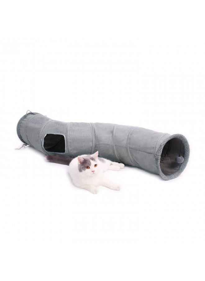 PAWZ Road Cat Tunnel Collapsible S Shape Cat Play Tube 10.5 Inches in Diameter