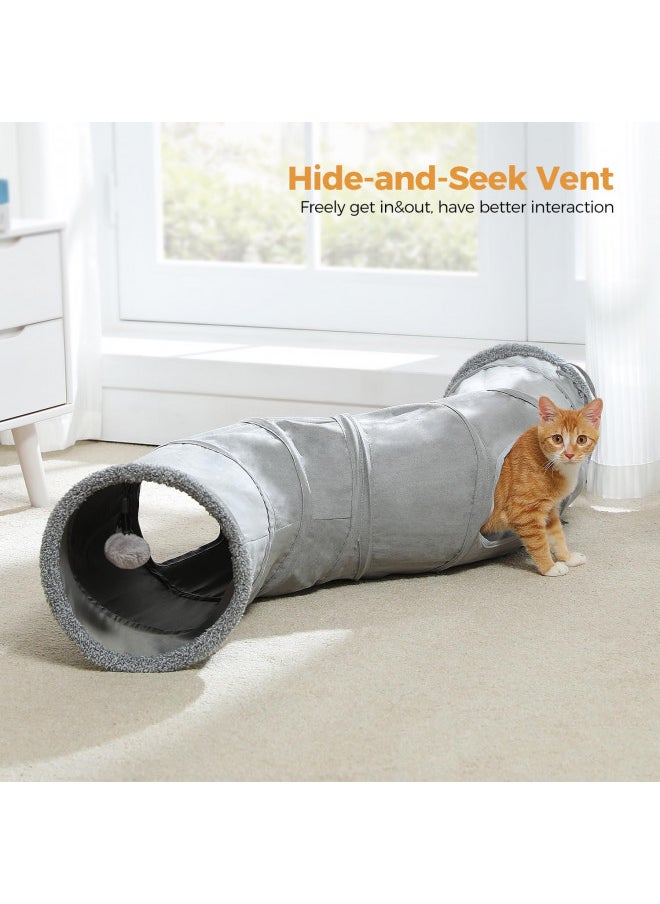 PAWZ Road Cat Tunnel Collapsible S Shape Cat Play Tube 10.5 Inches in Diameter