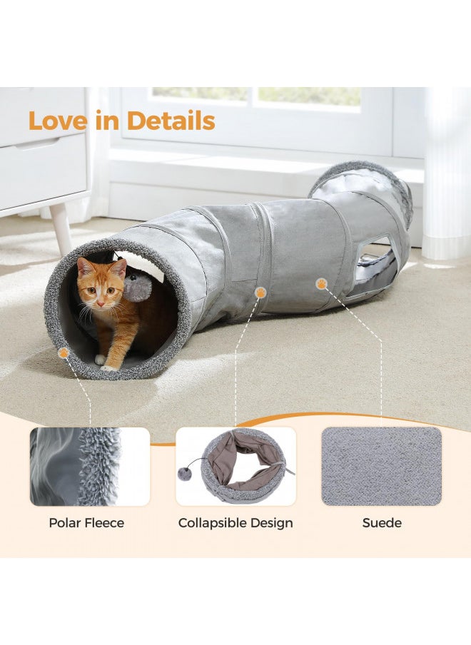 PAWZ Road Cat Tunnel Collapsible S Shape Cat Play Tube 10.5 Inches in Diameter