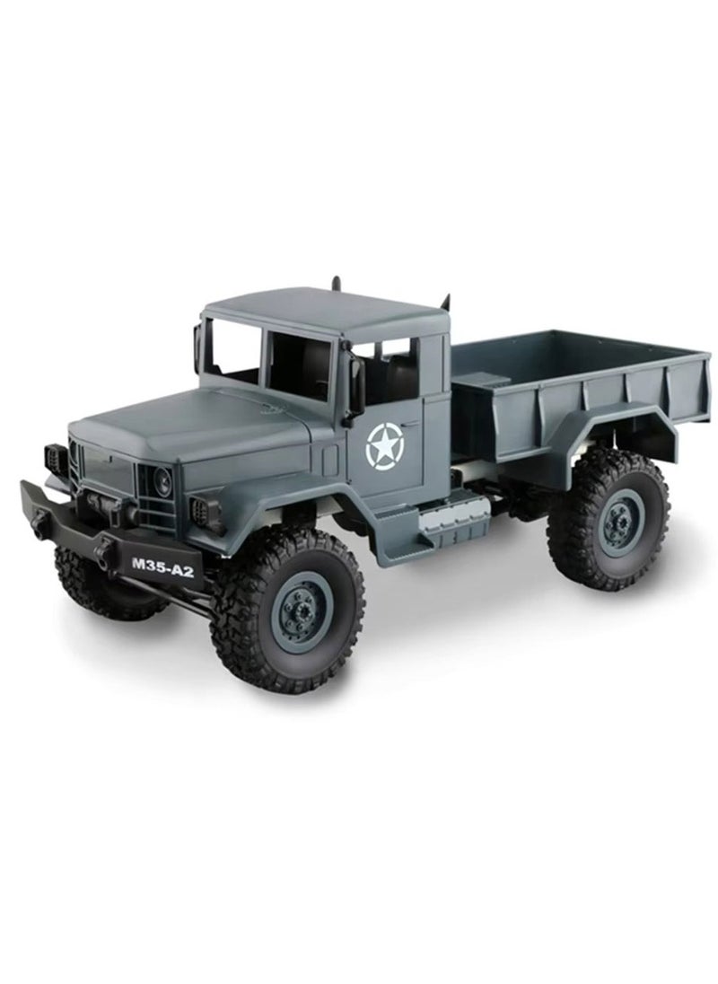 RC Military Truck Pickup 1/16 Scale 4WD RC Military Truck | High-Performance Off-Road Rock Crawler Army Vehicle | 2.4G Remote Control Climbing Car with LED Lights, Heavy-Duty Suspension & 20-Minute Run Time